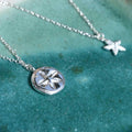 Silver Plated Starfish Necklace Set, Tarnish Resistant Layered Jewelry