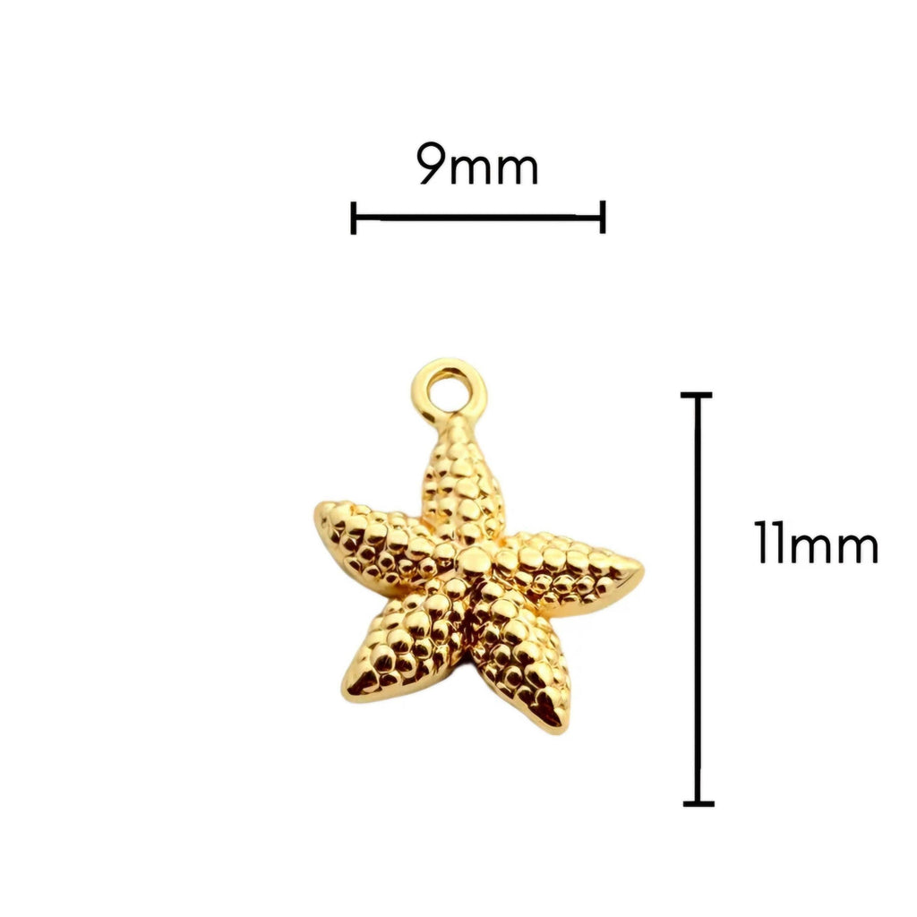 Ocean Necklace Set, Gold- Plated Seashell and Dainty Starfish, Tarnish Resistant Layered Jewellery