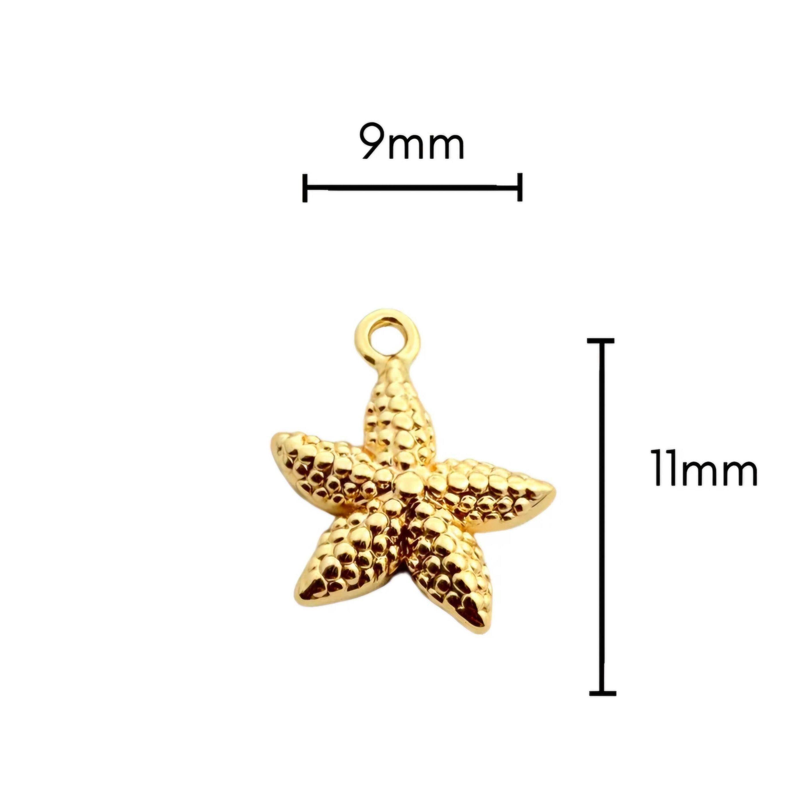 Ocean Necklace Set, Gold- Plated Seashell and Dainty Starfish, Tarnish Resistant Layered Jewellery