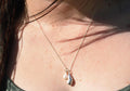 Freshwater Pearl with Seashell, Tarnish Resistant Silver-Plated Charm, Beach Wedding Jewellery
