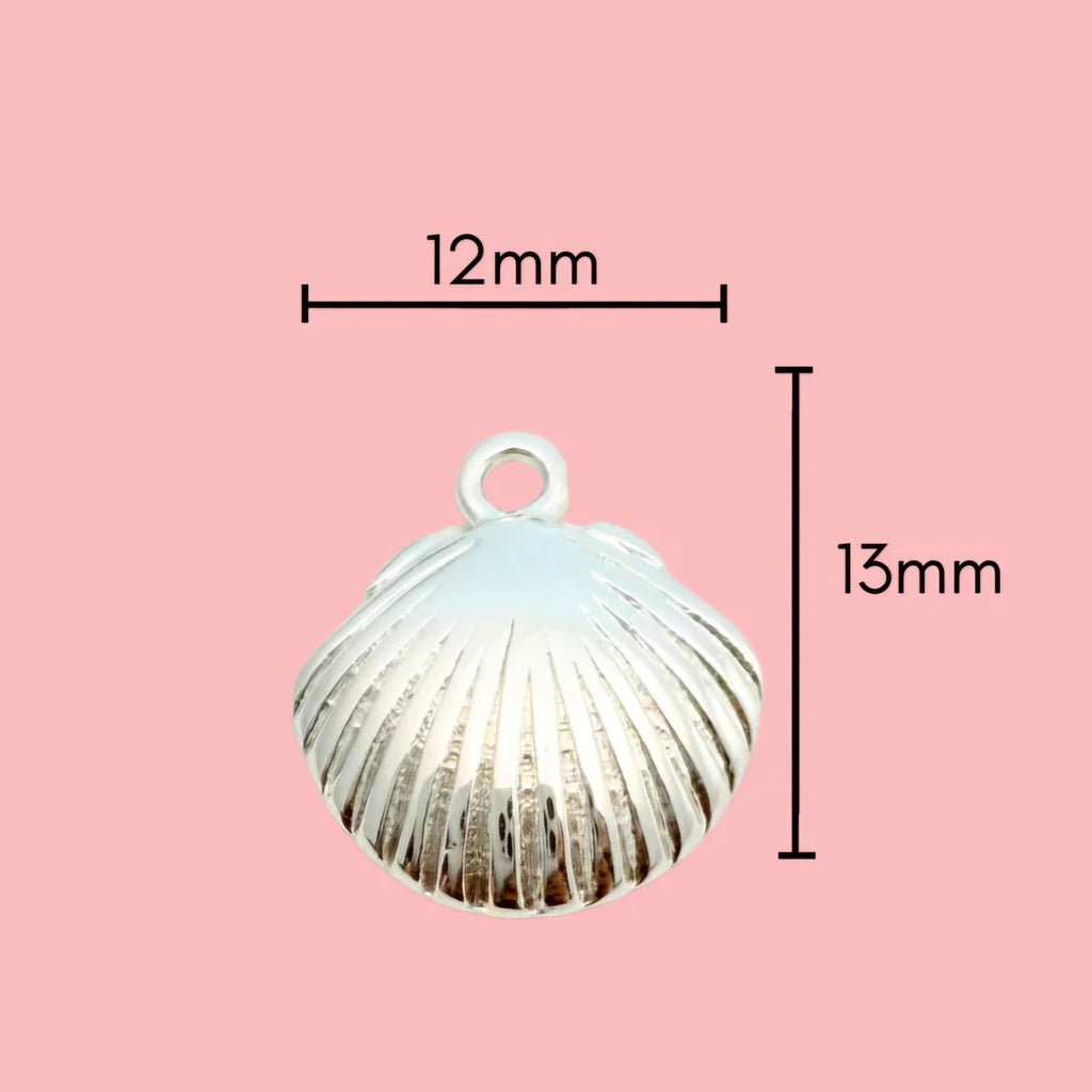 Coastal Seashell Necklace, Silver-Plated Tarnish Resistant, Surfer Accessory