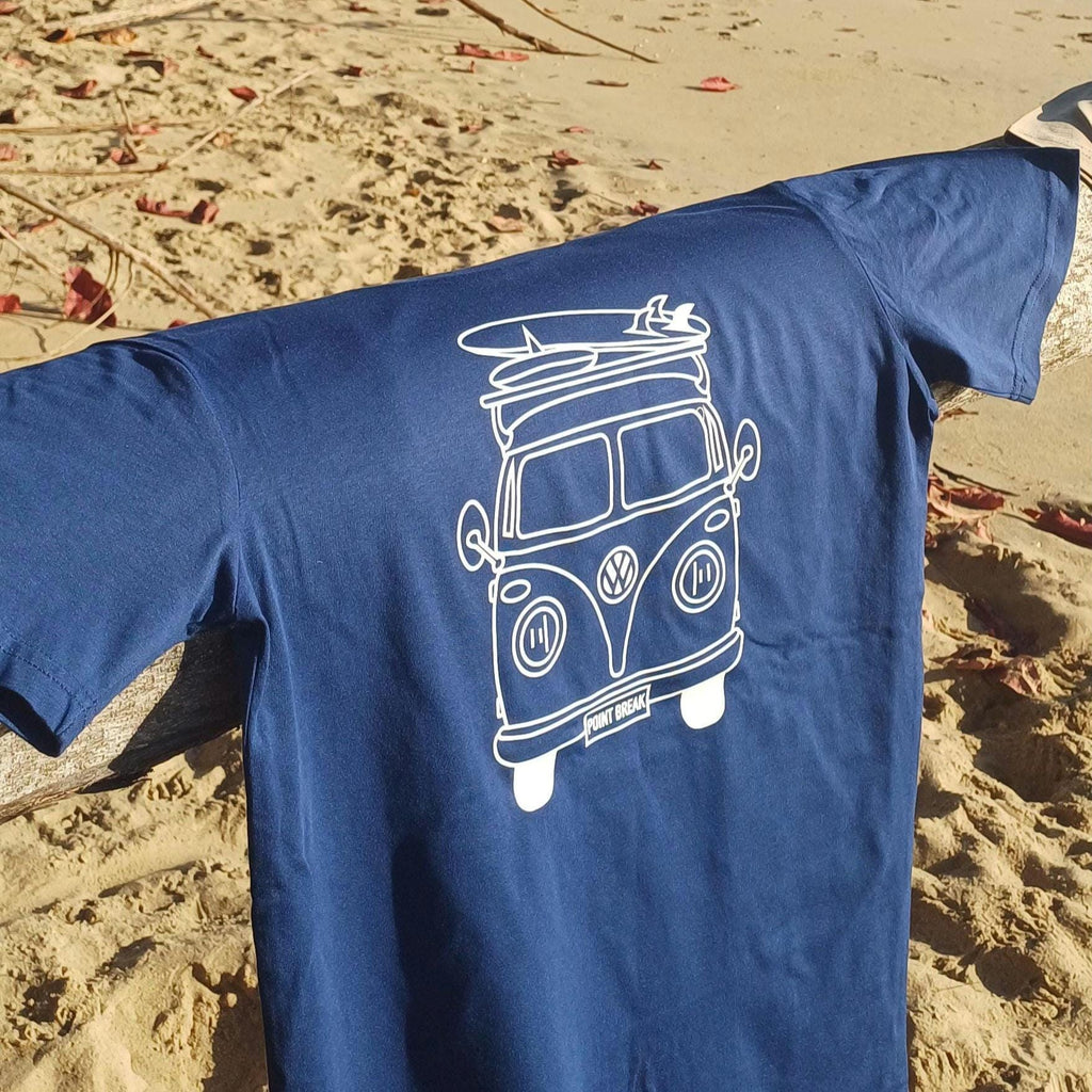 Coastal Kombi Van Surf T-Shirt, Blue AS Colour Staple Tee, Ocean Inspired Brand