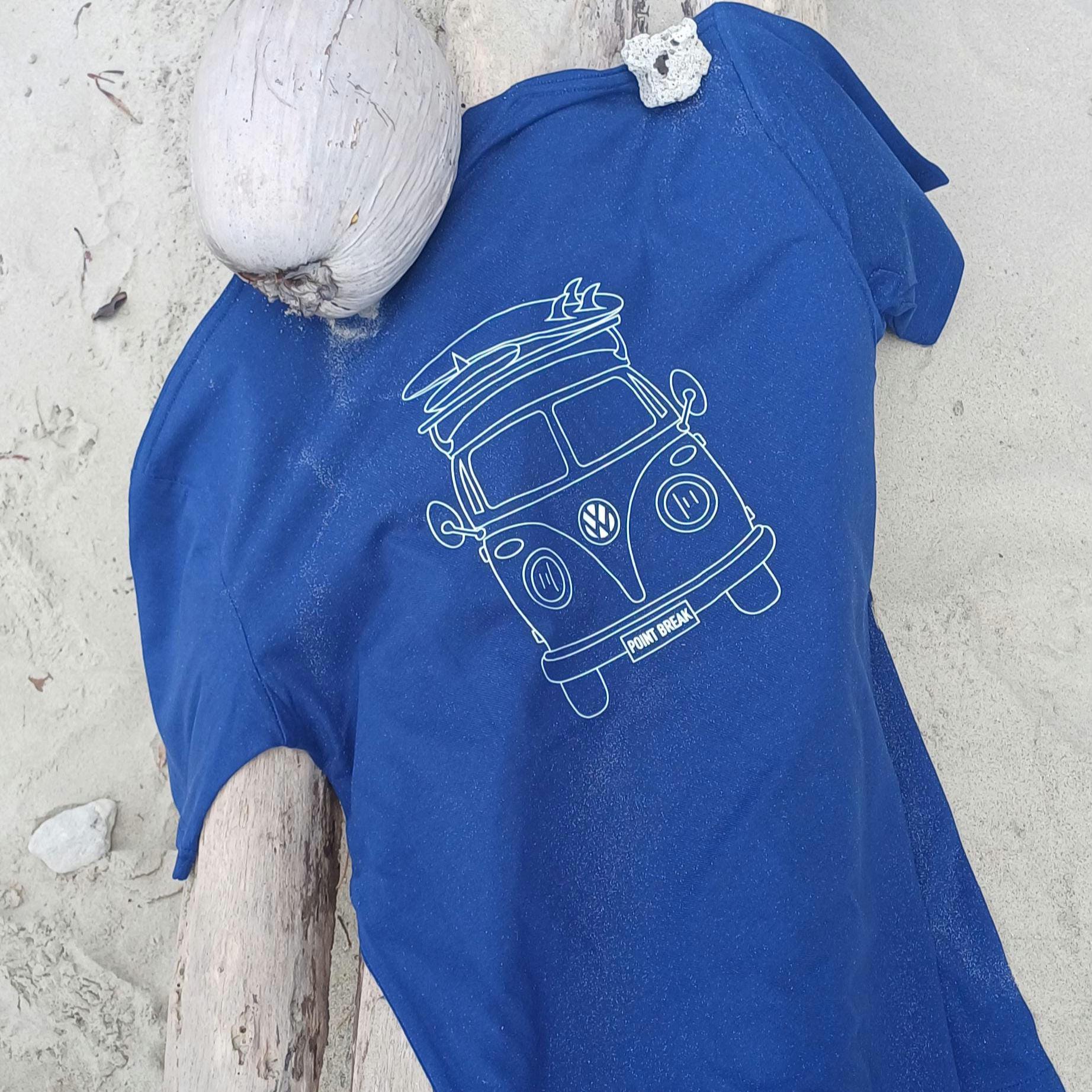 Coastal Kombi Van Surf T-Shirt, Blue AS Colour Staple Tee, Ocean Inspired Brand