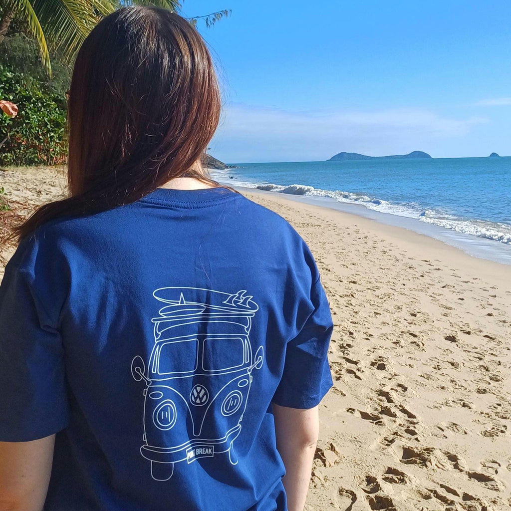 Coastal Kombi Van Surf T-Shirt, Blue AS Colour Staple Tee, Ocean Inspired Brand