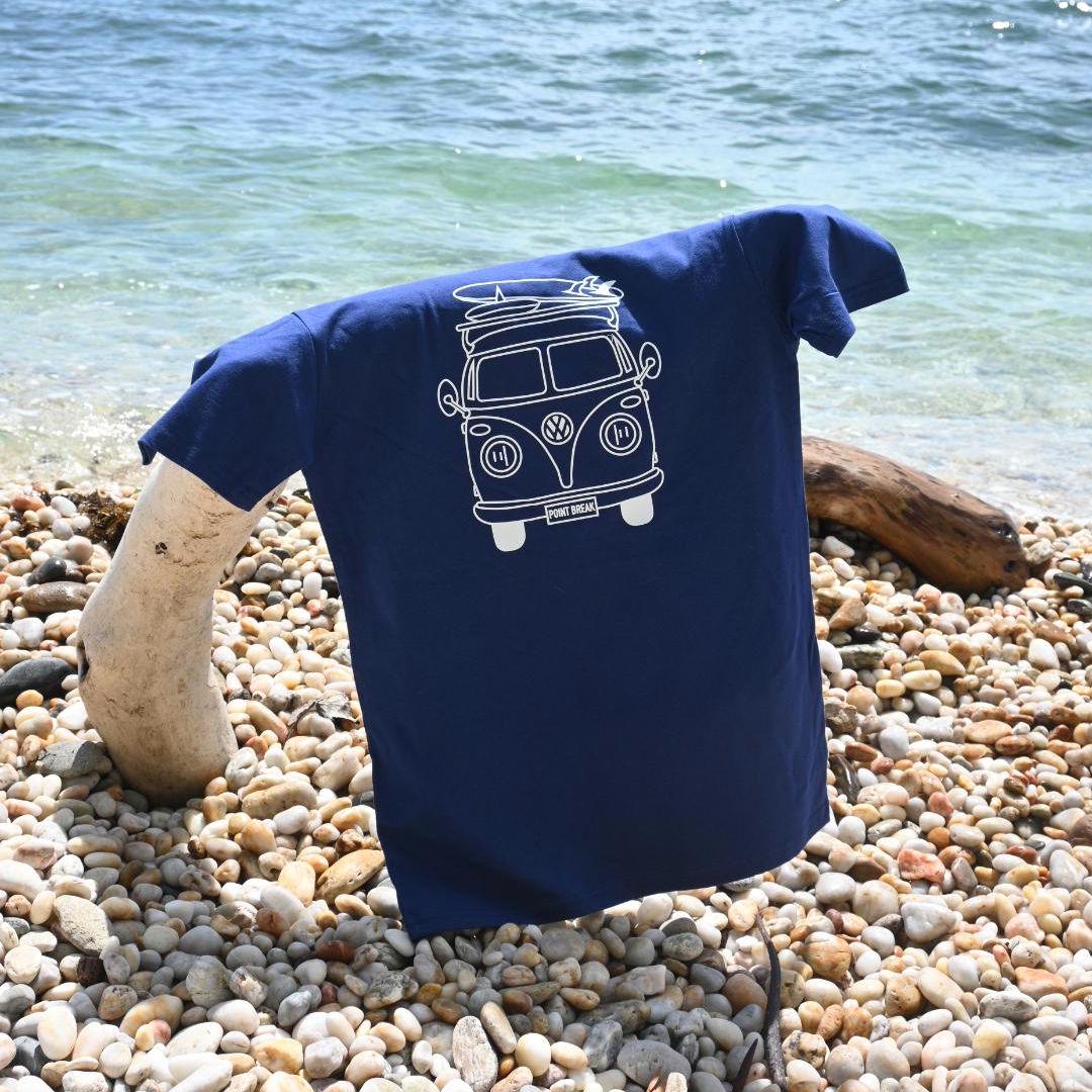 Coastal Kombi Van Surf T-Shirt, Blue AS Colour Staple Tee, Ocean Inspired Brand