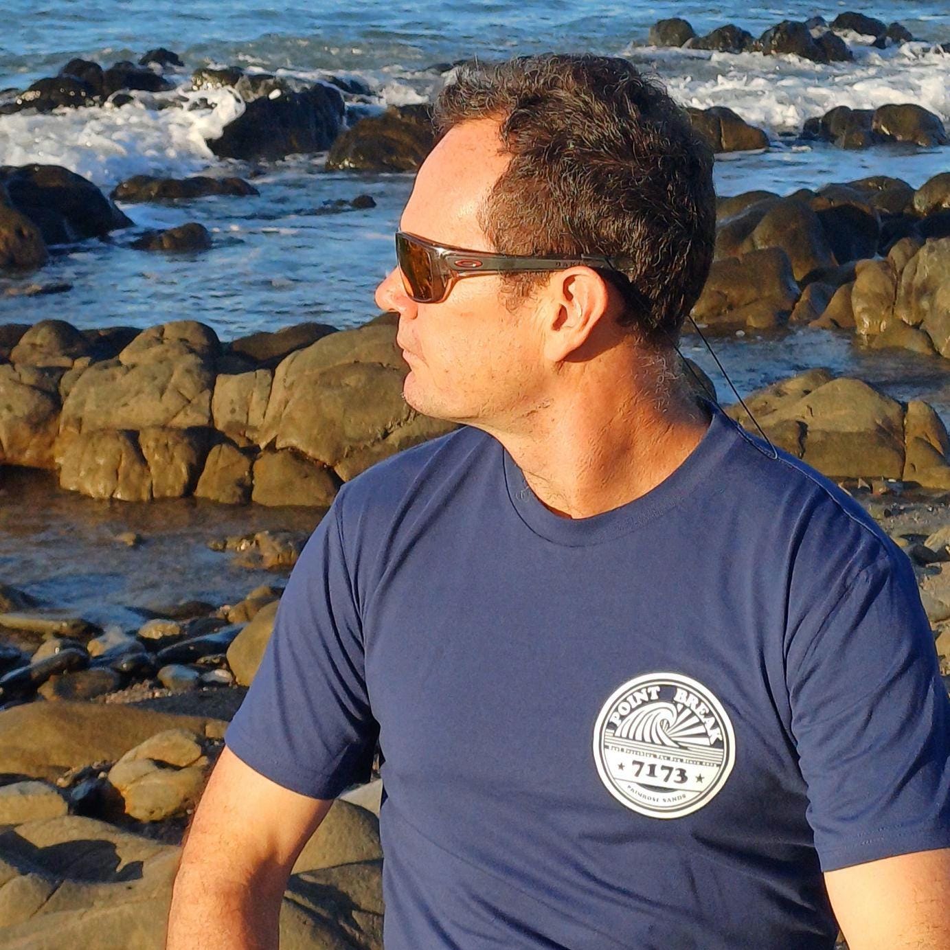 Coastal Kombi Van Surf T-Shirt, Blue AS Colour Staple Tee, Ocean Inspired Brand